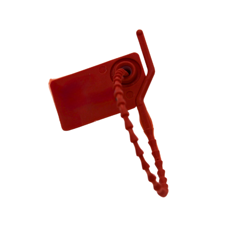 Durchziehplombe 155 aufreissbar - pastell rot