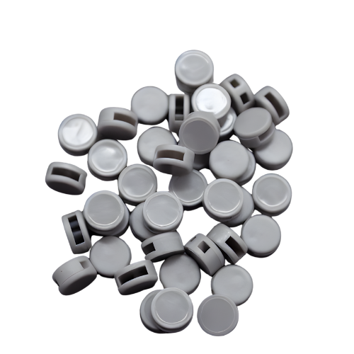 Kunststoffplomben 10mm, grau - 100 Stück