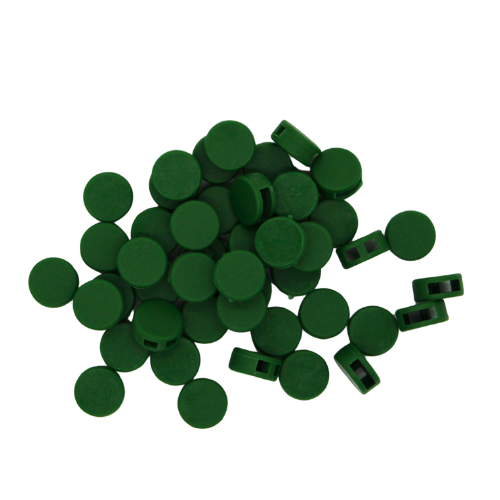 Kunststoffplomben 12mm, grün - 100 Stück