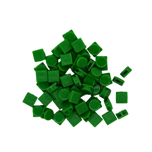 Kunststoffplomben 8mm, Einfache Handhabbarkeit, grün - 100 Stück