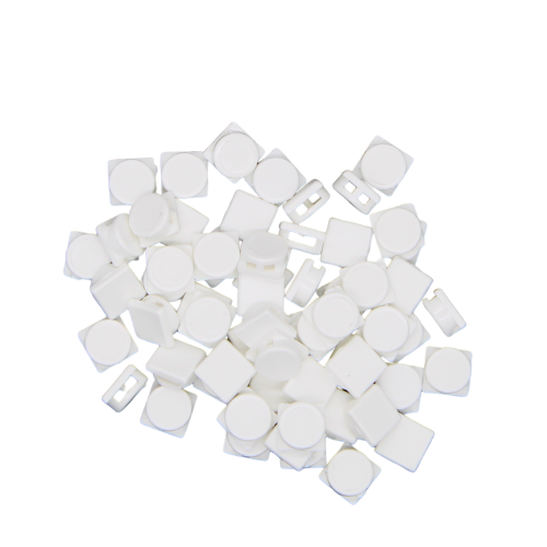 Kunststoffplomben 8mm, Einfache Handhabbarkeit, weiß - 100 Stück