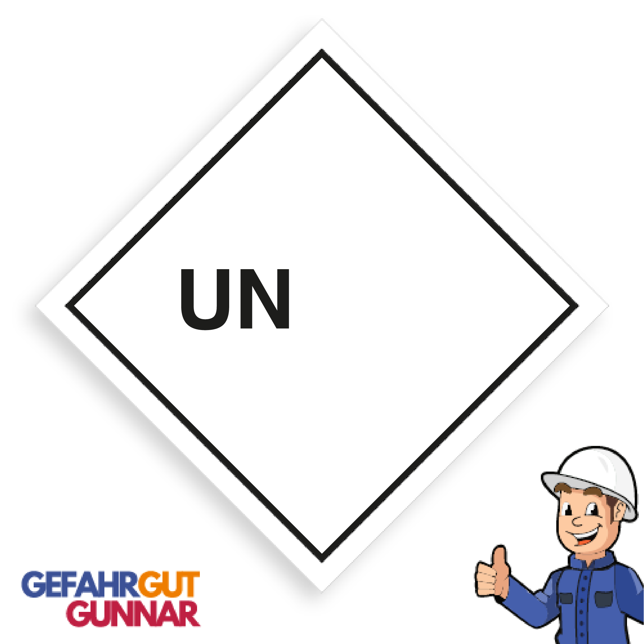 UN Kennzeichen zum selbstbeschriften