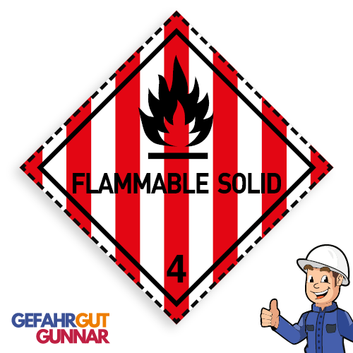Entzündbare, feste Stoffe: FLAMMABLE SOLID