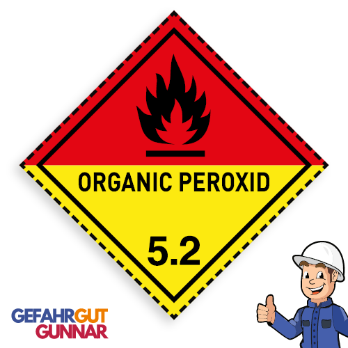 Organische Peroxide - Flamme schwarz 5.2 ORGANIC PEROXID