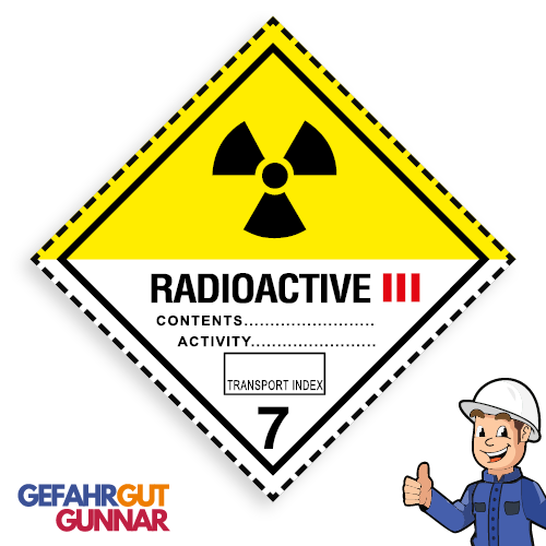Radioaktive Stoffe (Kategorie III) Unterklasse 7C