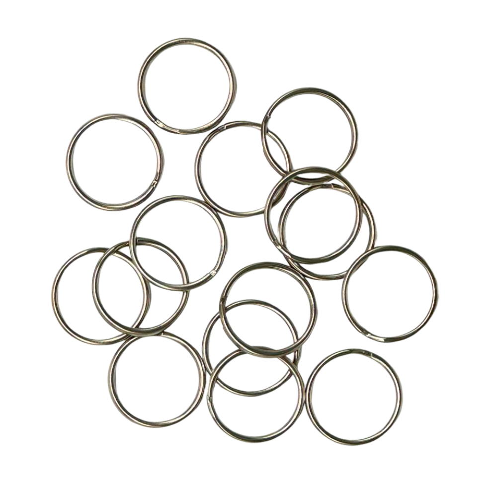 Schlüsselringe 18mm – Eisen vernickelt | 1.000 Stück im Großpack | Robuste Schlüsselanhänger-Ringe